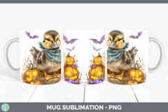 GorgeousWoodland Halloween Mug Wrap design.