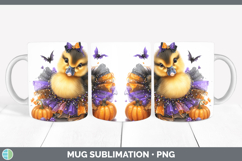 GorgeousWoodland Halloween Mug Wrap design.