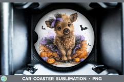 GorgeousWoodland Halloween Car Coaster design.