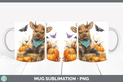 GorgeousWoodland Halloween Mug Wrap design.