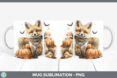 GorgeousWoodland Halloween Mug Wrap design.
