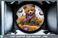 GorgeousWoodland Halloween Car Coaster design.