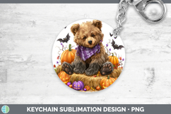 GorgeousWoodland Halloween Keychain design.
