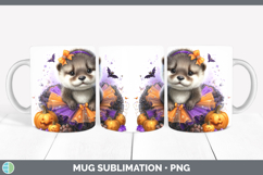 GorgeousWoodland Halloween Mug Wrap design.