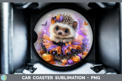 GorgeousWoodland Halloween Car Coaster design.