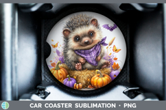 GorgeousWoodland Halloween Car Coaster design.