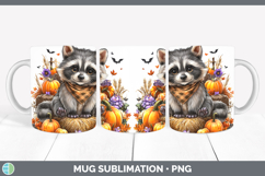 GorgeousWoodland Halloween Mug Wrap design.