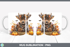 GorgeousWoodland Halloween Mug Wrap design.