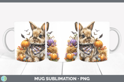 GorgeousWoodland Halloween Mug Wrap design.