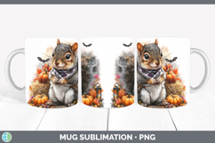 GorgeousWoodland Halloween Mug Wrap design.