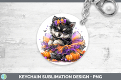 GorgeousWoodland Halloween Keychain design.