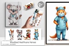 Healthcare Heroes Digital Paper Product Image 1