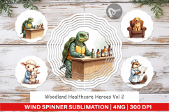Healthcare Heroes Wind Spinner Product Image 1