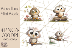 Woodland Animals Clipart, Cute Forest Animals, Foxes Png Product Image 1