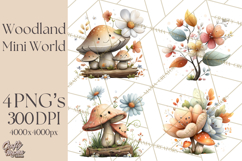 Woodland Animals Clipart, Cute Forest Animals, Foxes Png Product Image 1
