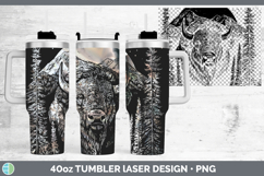 GorgeousWoodland Mountain Moon Laser 40oz Tumbler design.