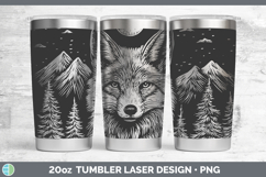 GorgeousWoodland Mountain Moon Laser 20oz Tumbler design.