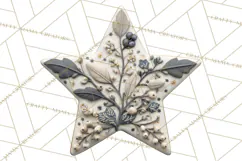 Winter Woodland Ornaments PNG Neutral Christmas Clipart Product Image 2