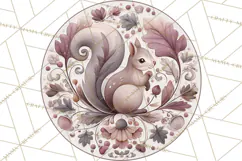 Winter Woodland Ornaments PNG Neutral Christmas Clipart Product Image 4