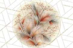 Winter Woodland Ornaments PNG Neutral Christmas Clipart Product Image 5