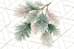 Winter Woodland Ornaments PNG Neutral Christmas Clipart Product Image 4