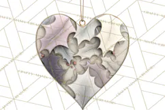 Winter Woodland Ornaments PNG Neutral Christmas Clipart Product Image 5