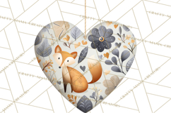 Winter Woodland Ornaments PNG Neutral Christmas Clipart Product Image 2