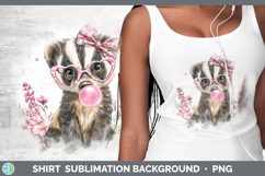 GorgeousWoodland Pink Bubble Gum Shirt design.