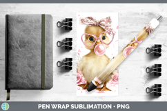 GorgeousWoodland Pink Bubble Gum Pen Wrap design.