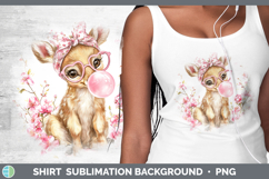 GorgeousWoodland Pink Bubble Gum Shirt design.