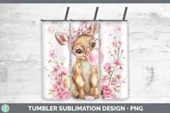 GorgeousWoodland Pink Bubble Gum Tumbler design.