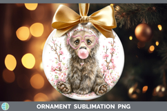 GorgeousWoodland Pink Bubble Gum Ornament design.