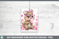 GorgeousWoodland Pink Bubble Gum Air Freshener design.