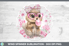 GorgeousWoodland Pink Bubble Gum Wind Spinner design.