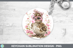 GorgeousWoodland Pink Bubble Gum Keychain design.