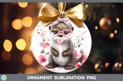 GorgeousWoodland Pink Bubble Gum Ornament design.