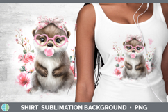 GorgeousWoodland Pink Bubble Gum Shirt design.