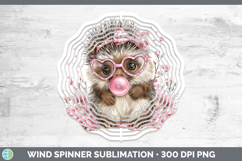 GorgeousWoodland Pink Bubble Gum Wind Spinner design.