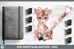 GorgeousWoodland Pink Bubble Gum Pen Wrap design.
