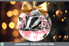 GorgeousWoodland Pink Drips Ornament design.