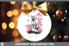 GorgeousWoodland Pink Drips Ornament design.