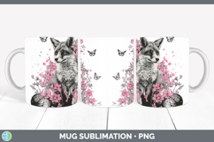 GorgeousWoodland Pink Drips Mug Wrap design.