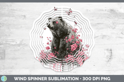 GorgeousWoodland Pink Drips Wind Spinner design.