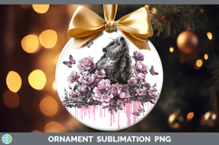 GorgeousWoodland Pink Drips Ornament design.