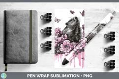 GorgeousWoodland Pink Drips Pen Wrap design.