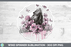 GorgeousWoodland Pink Drips Wind Spinner design.