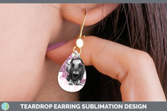 GorgeousWoodland Pink Drips Teardrop Earrings design.
