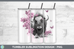 GorgeousWoodland Pink Drips Tumbler design.