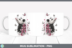 GorgeousWoodland Pink Drips Mug Wrap design.