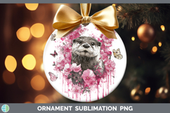 GorgeousWoodland Pink Drips Ornament design.